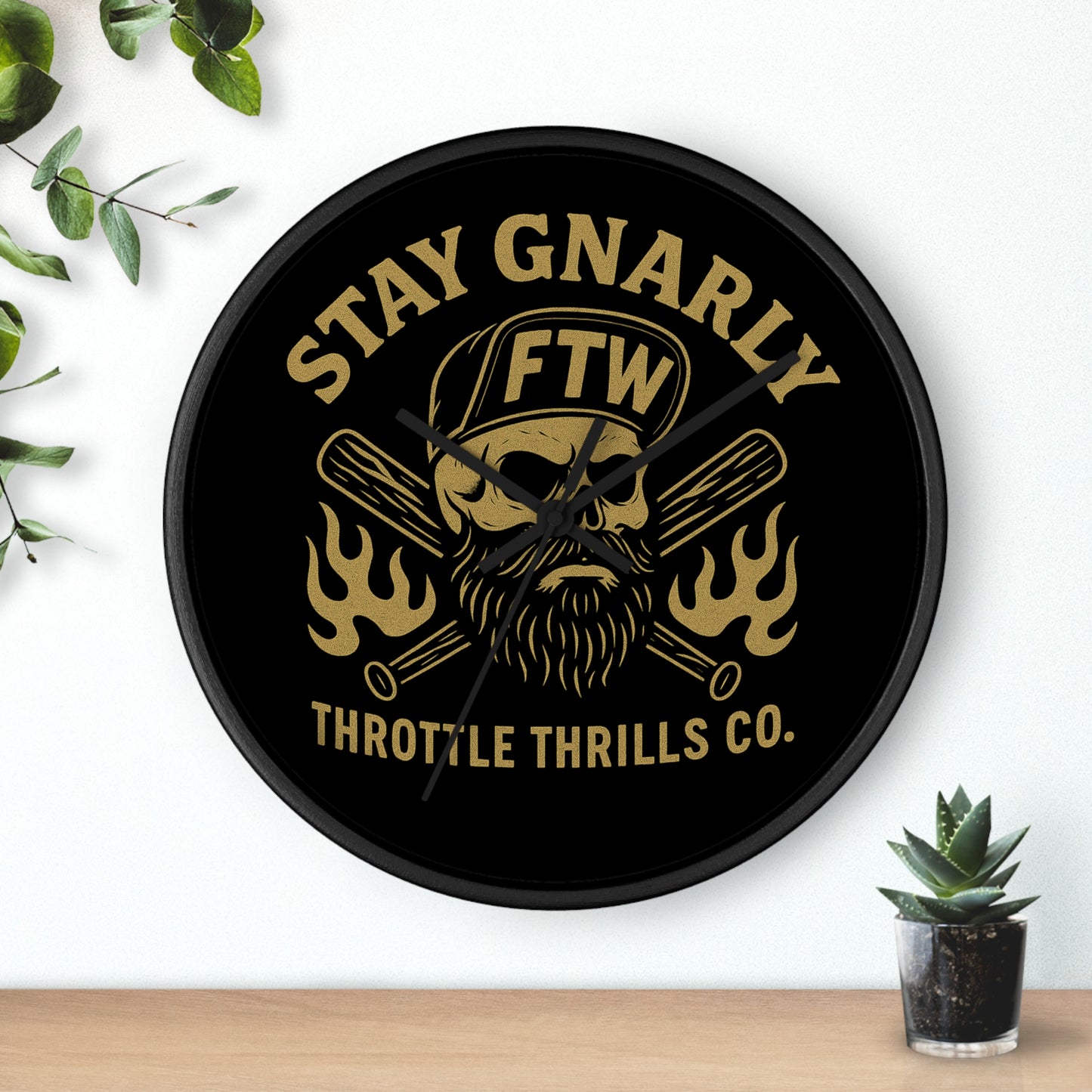 Stay Gnarly 10" Wall Clock