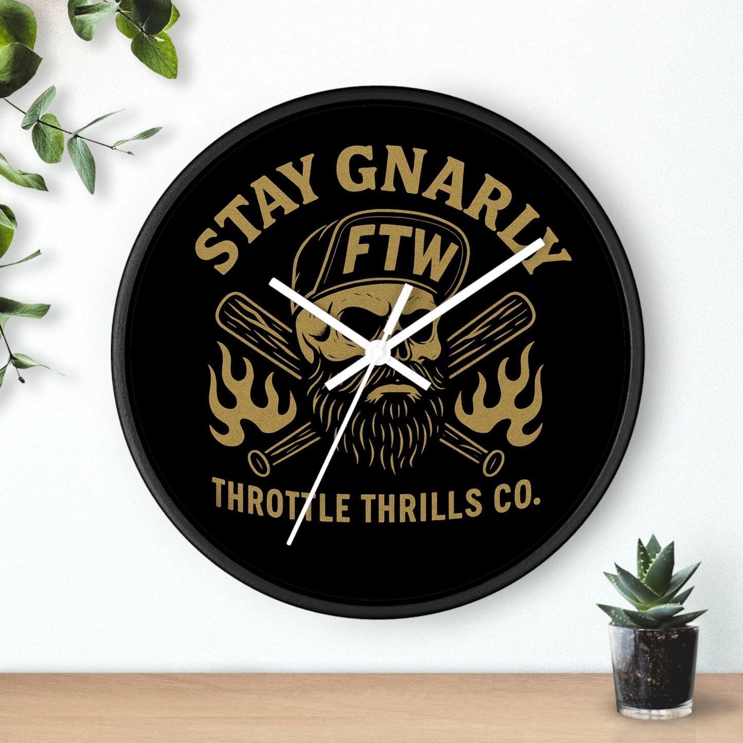 Stay Gnarly 10" Wall Clock