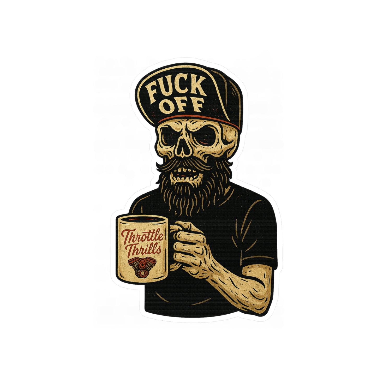 Fuck Off ’Til I Finish My Coffee Sticker