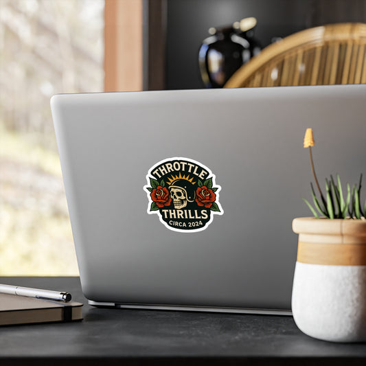 Skull Rose Sticker