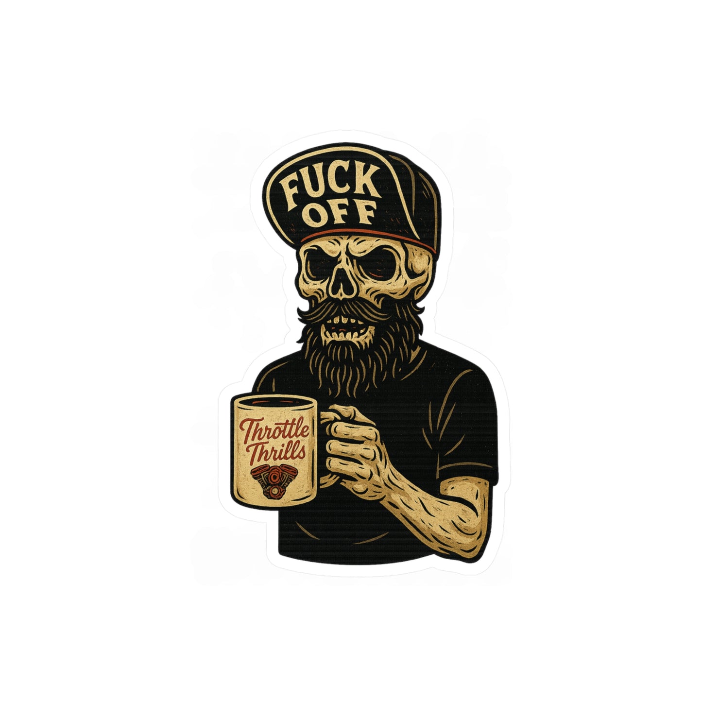 Fuck Off ’Til I Finish My Coffee Sticker