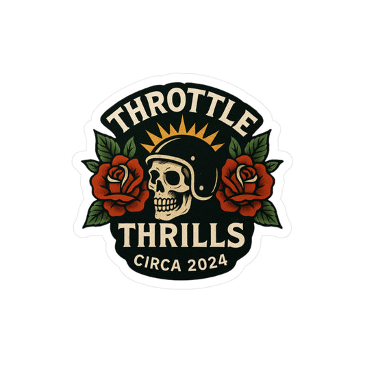 Skull Rose Sticker