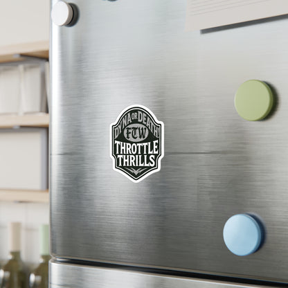 Dyna or Death! Classic Monochrome Edition Sticker