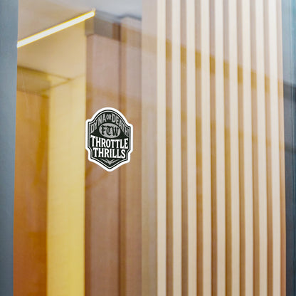 Dyna or Death! Classic Monochrome Edition Sticker
