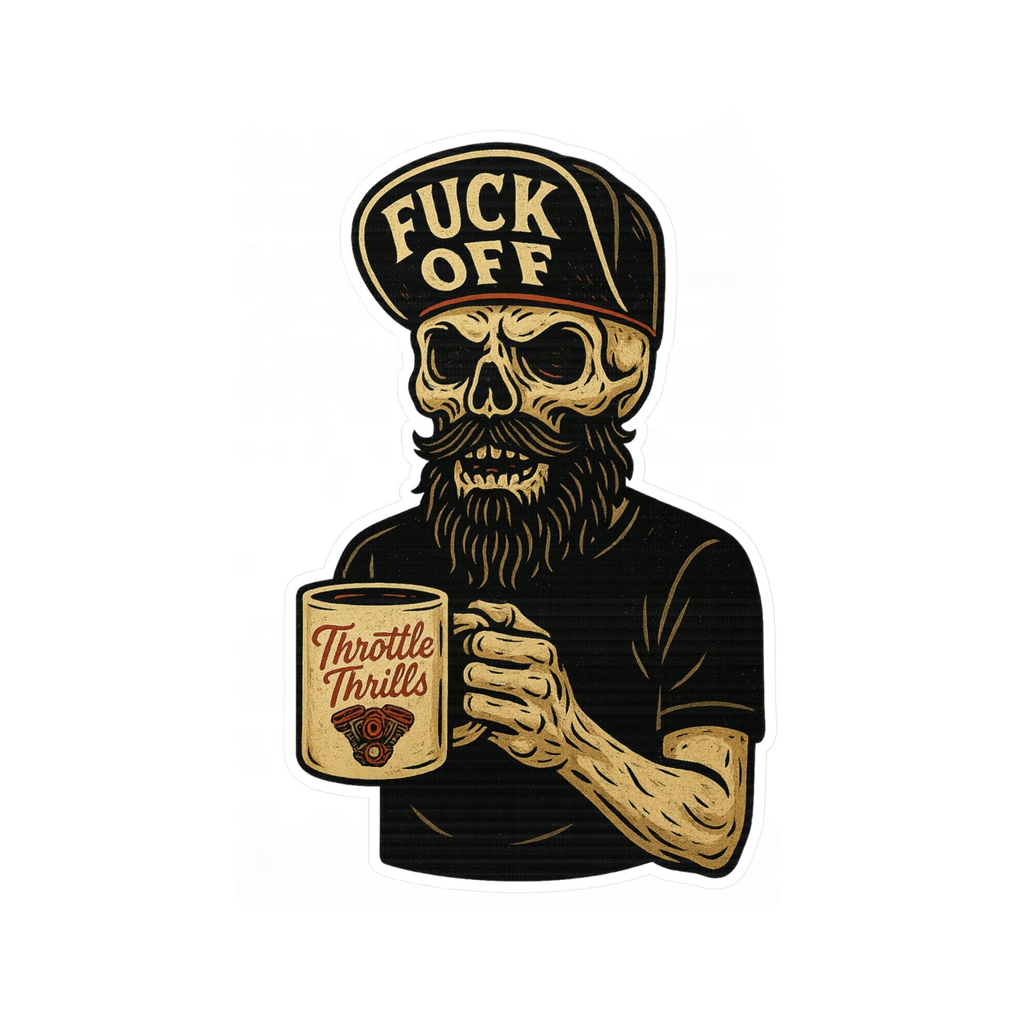 Fuck Off ’Til I Finish My Coffee Sticker